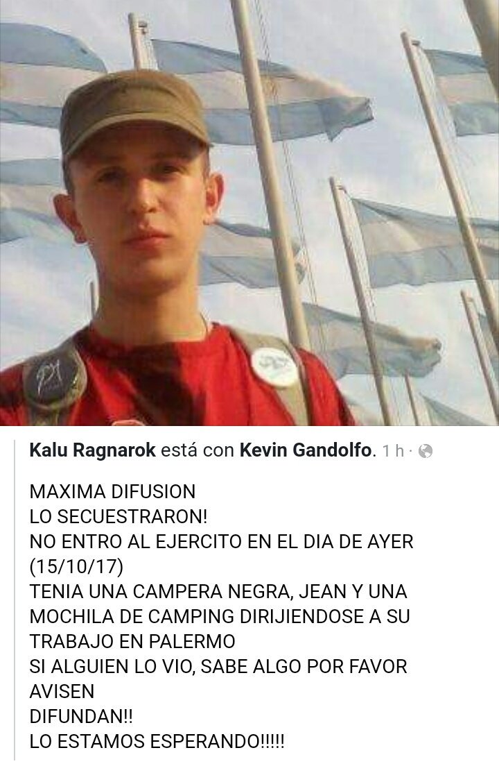 StrangersTRfans's tweet photo. #YoDifundo #KevinGandolfo es el cuñado de una Stranger. Ayudanos compartiendo. Comunicarse con Kalu Ragnarok. Agradecemos la difusión. https://t.co/pRedZhBUHD