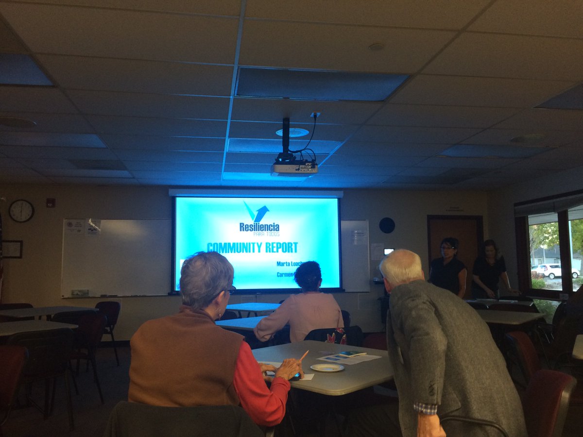 BoCoStrong's tweet photo. Thrilled to be at the report out for #ResilienciaParaTodos! #Resiliency for mono-lingual Spanish speakers in #BoulderCounty https://t.co/8prEjTauFY