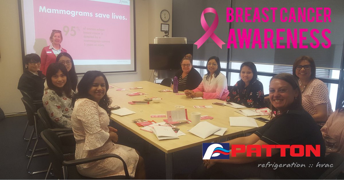 PattonLtd's tweet photo. Today, we had a breast cancer awareness session in support office.
@NZBCF 
#becausewecare
#pattonnz https://t.co/yVvwE5Q3zT