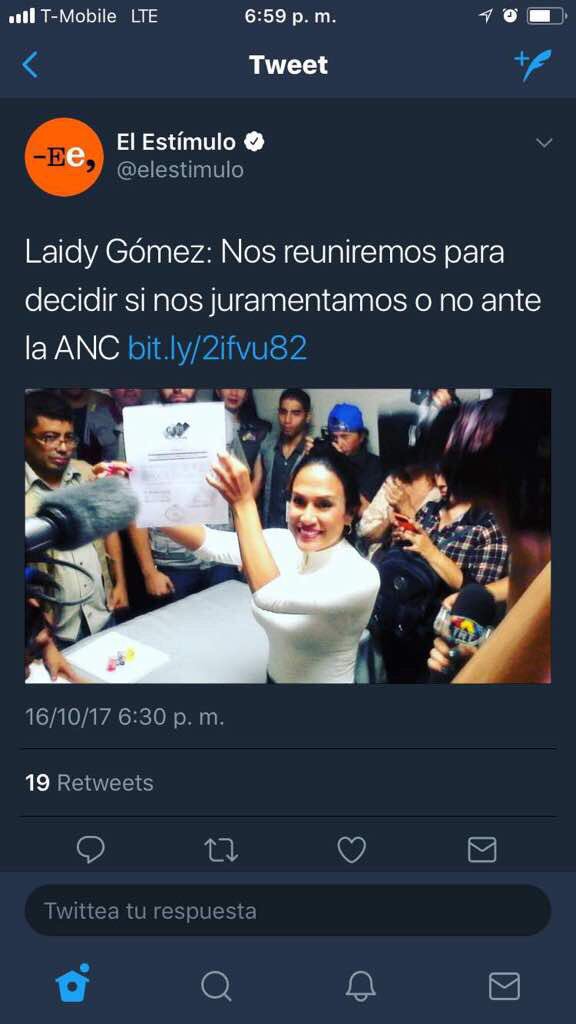 Faby_Colmenarez's tweet photo. Esto hay que viralizarlo, si no escucha su conciencia democrática qu al menos lea a la gente. Debemos evitar que se legitimen ante la ANC. https://t.co/QdAvLl9zPy