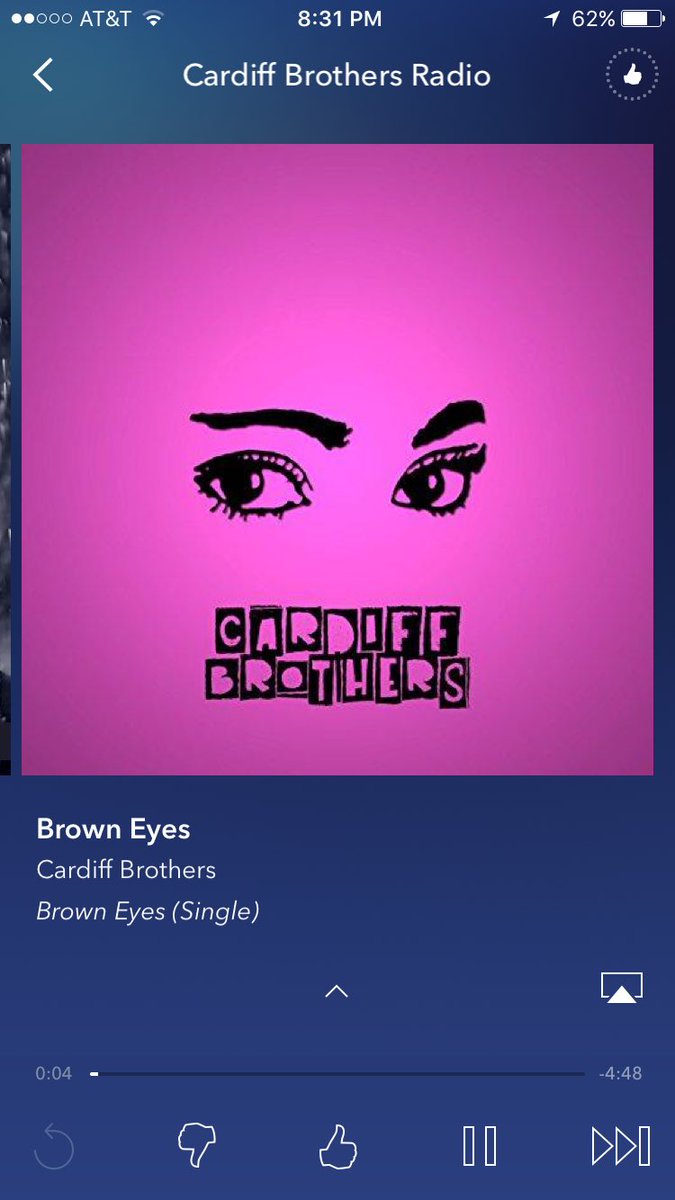 jakecardiff401's tweet photo. First time seeing Brown Eyes on Pandora! It's officially available everywhere https://t.co/aVtxt9Vn8z
