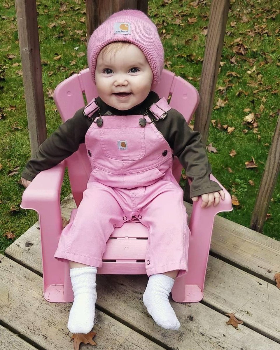 baby carhartt overalls pink