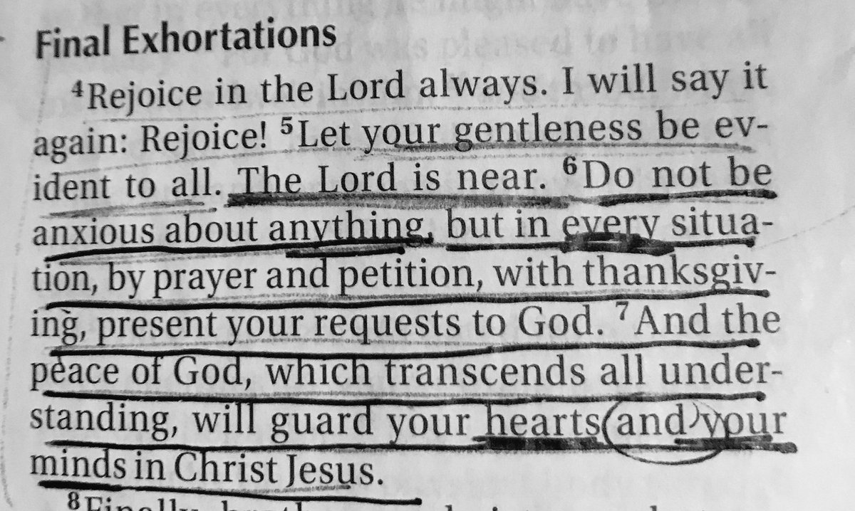brebostwick's tweet photo. Philippians 4:7 When the peace of God comes worry, inferiority, fear &amp; anxiety have no room.. His peace will guard your ❤️ AND your mind https://t.co/AjbywOpq2e