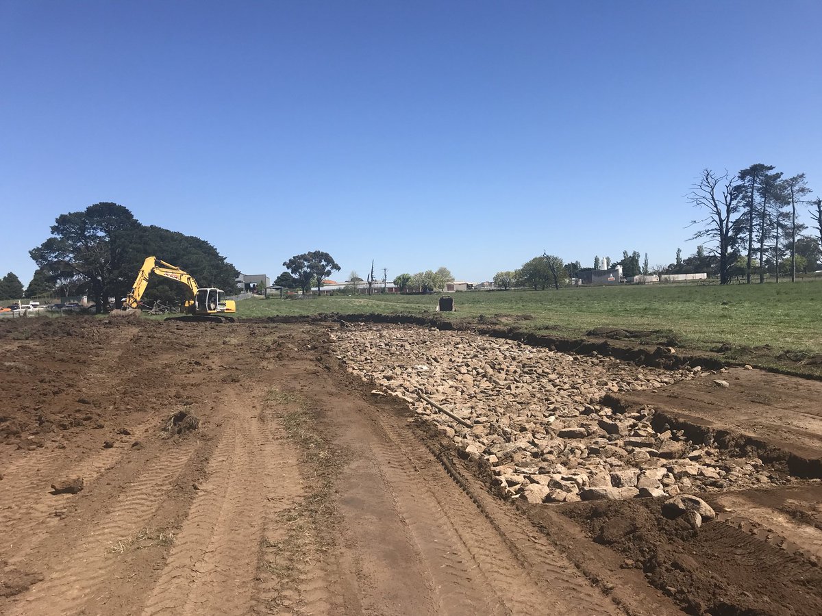 ngelectrical's tweet photo. Progress on our first micro grid project. Road and fence going in. Piling to start next week https://t.co/YXfAAZ69of