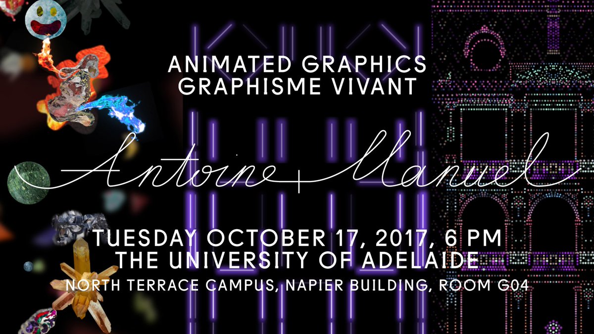 audiau's tweet photo. TALK, TUESDAY OCTOBER 17, 2017, 6 PM
THE UNIVERSITY OF ADELAIDE   
NORTH TERRACE CAMPUS, NAPIER BUILDING, ROOM G04 https://t.co/MUoaPmFZ32