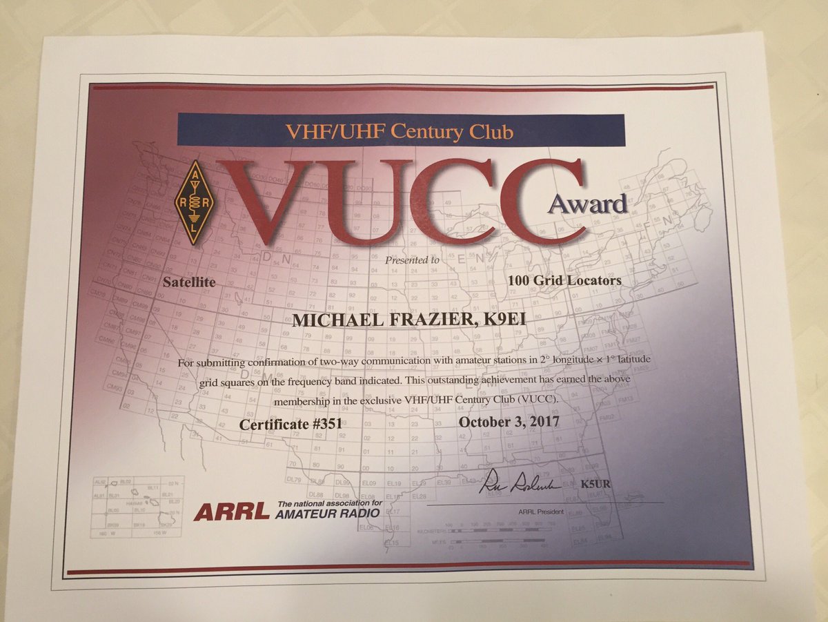 KJ5Z_Michael's tweet photo. Finally received. First ARRL award ever. https://t.co/QDgO4gEyF8