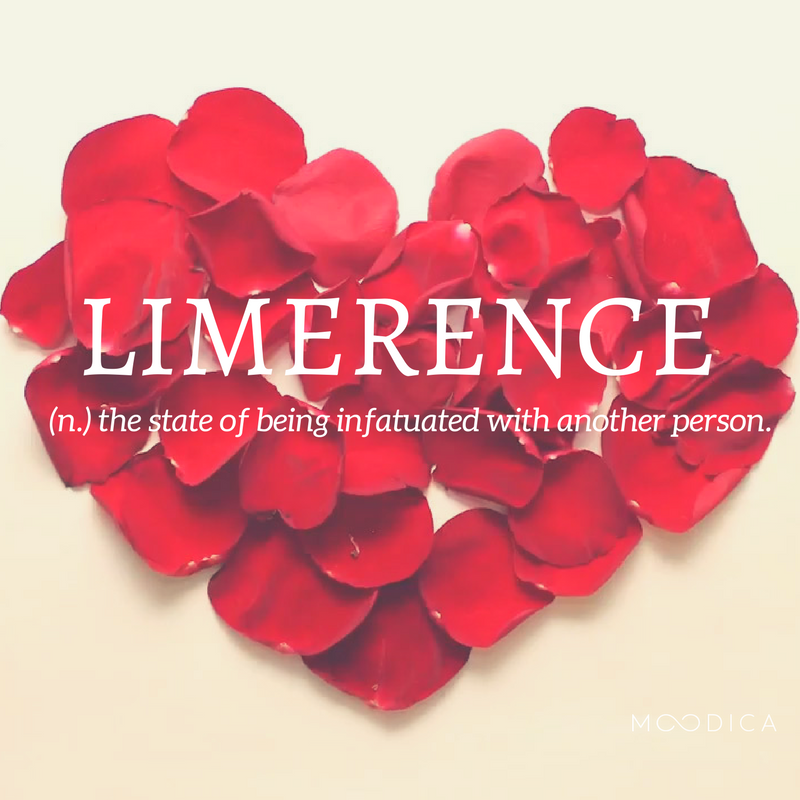 moodica's tweet photo. "Limerence (n.): the state of being infatuated with another person." #DictionaryDay #Moodica --> https://t.co/4yA5g2wMQt https://t.co/kCMxiNdbzV