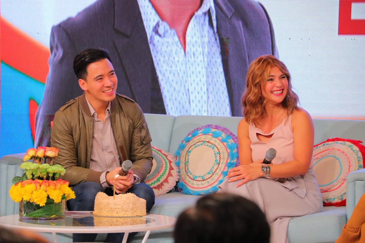 _MagandangBuhay's tweet photo. Always stay healthy. I wish you more blessings 💛 -Vina to Erik #MBErikSantos https://t.co/OtguuOmZMg