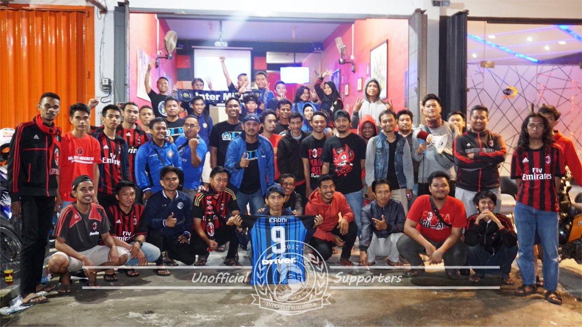 Terima kasih buat Interisti &amp; Milanisti yg sudah menyempatkan hadir Nobar malam ini. Jaga terus kekompakan diantara kita.Forza! <a href="/MIsezMKS/">MI Sezione Makassar</a>