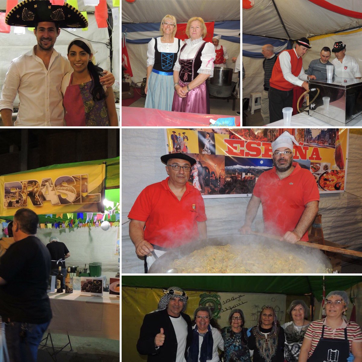 DellarossaPedro's tweet photo. Estos fueron algunos de los stands de colectividades que anoche nos compartieron sus platos típicos https://t.co/RyEMliQUv0