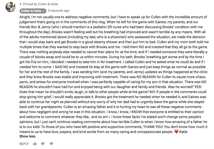 KatiePie7's tweet photo. Regarding the comments on today's vlog... https://t.co/Ue5r5ojlbn