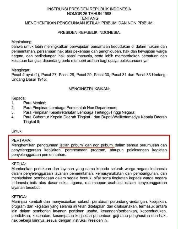 Instruksi Presiden Republik Indonesia