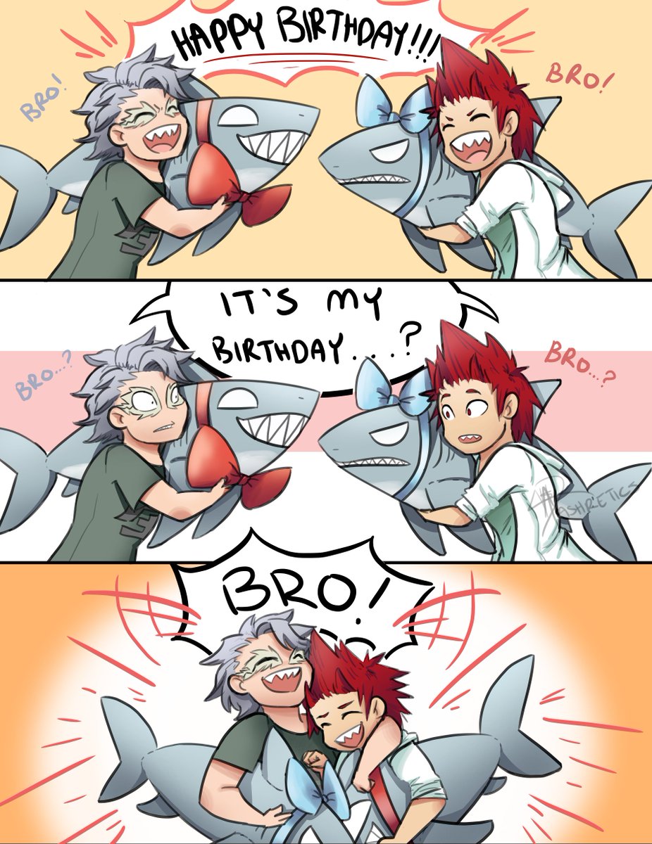 firedirts's tweet image. HAPPY BIRTHDAY TO THE BEST BOYS, KIRISHIMA AND TETSUTETSU!!!!!