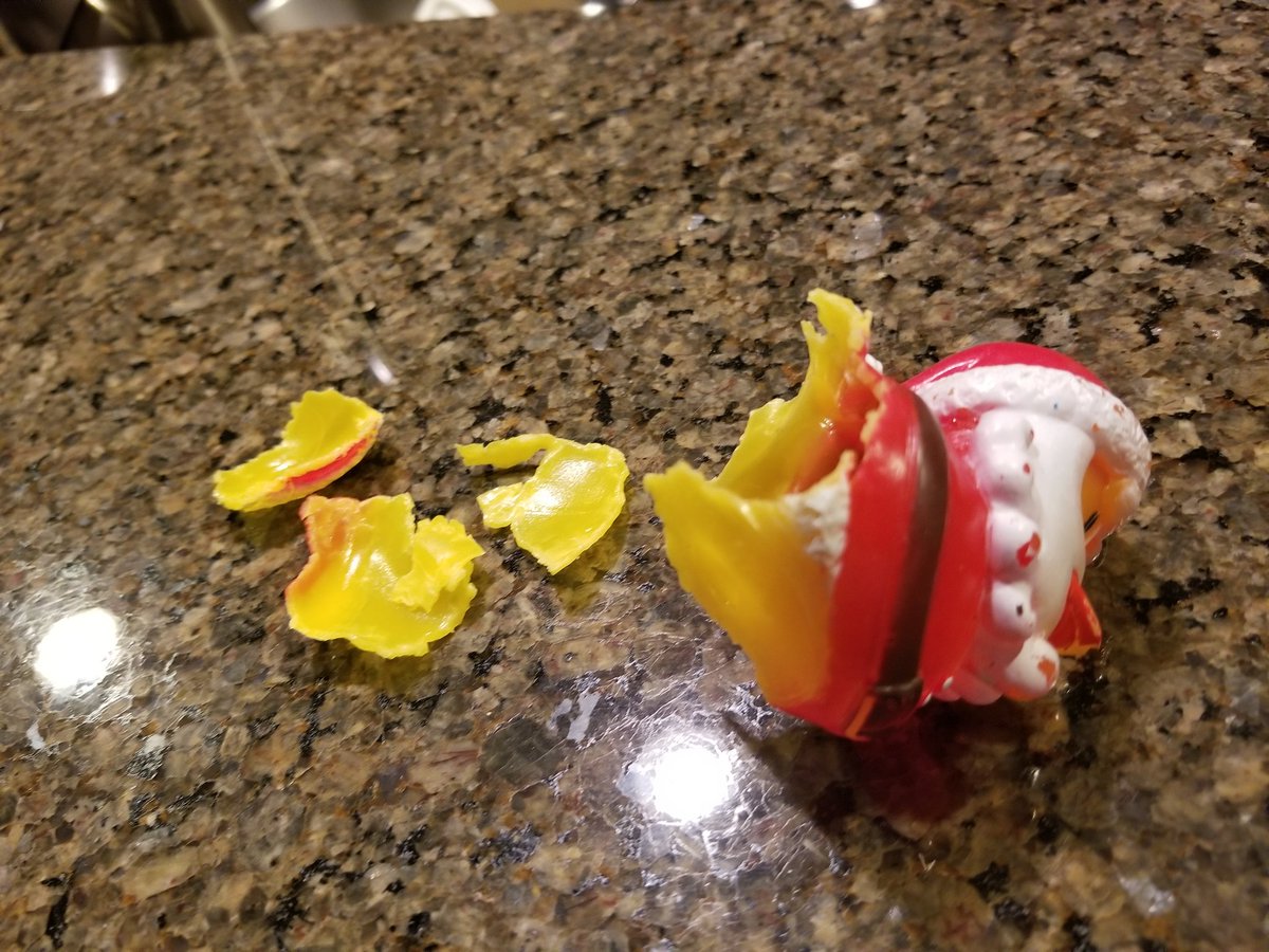 lrp3006's tweet photo. Sir Craps a Lot joins his little sister #Luna in the duck massacre!  Poor Santa! https://t.co/zy916QgrRO