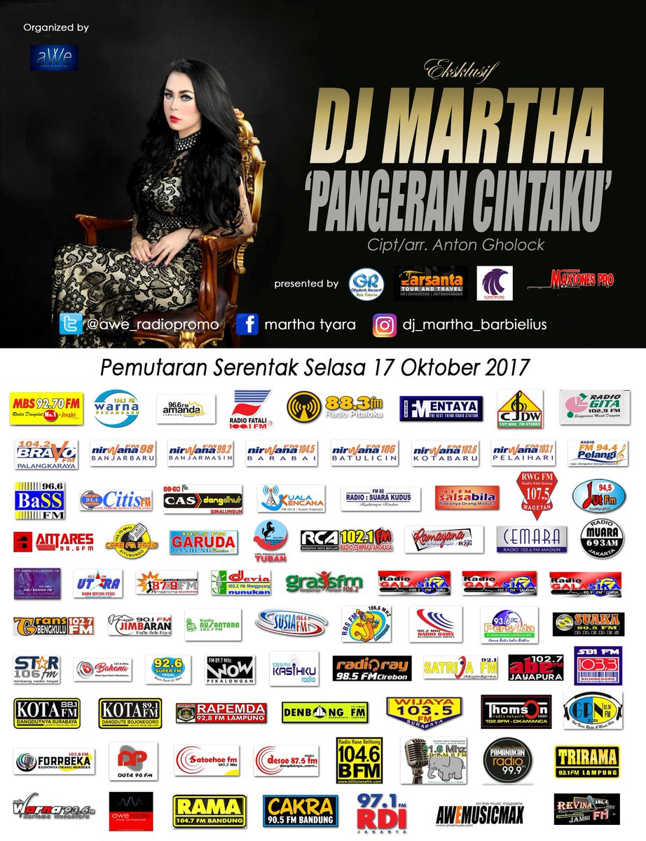DjMartha2's tweet photo. #pemutaranserentak #pangerancintaku @DjMartha2 @anton_gholock @aWe_Radiopromo https://t.co/TEghtqOd77