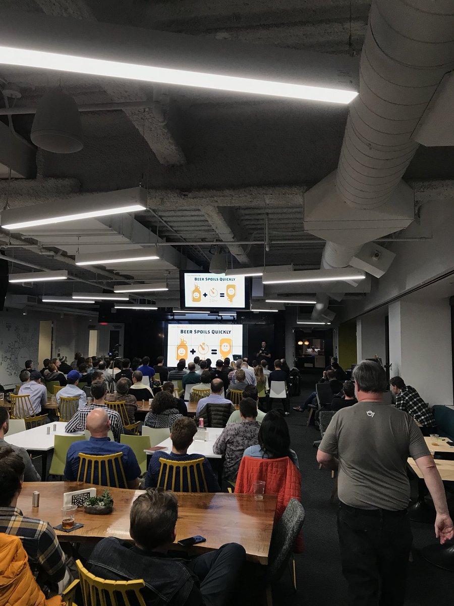 MatterPDX's tweet photo. Beer spoils quickly, but @GrowlerWerks has a solution to that @NewTechPDX #OctobeerTech https://t.co/pbvpX2FXjP
