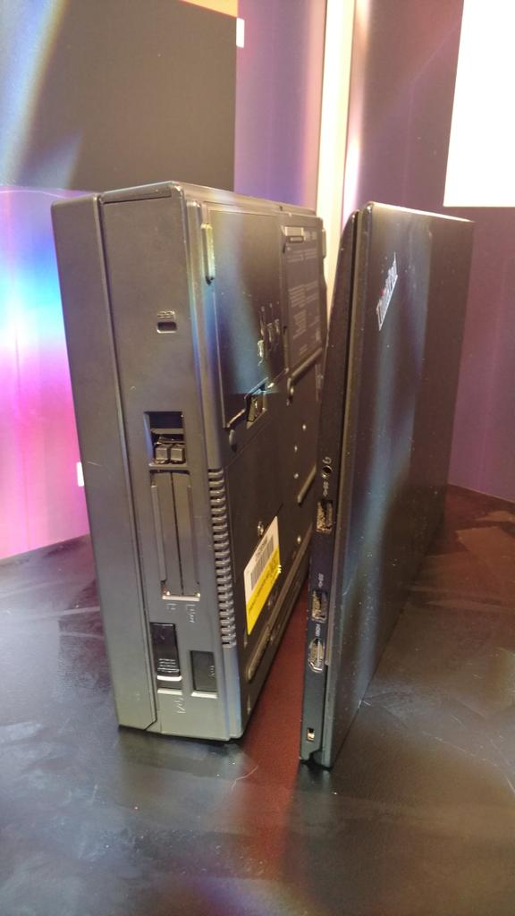 simfiletti's tweet photo. The old and the new side by side #ThinkPad25 https://t.co/L6Kwvv7gDU