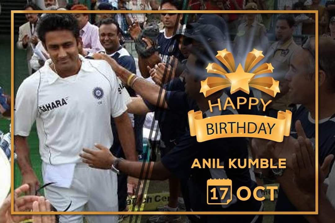 Happy birthday        Sir kumble       