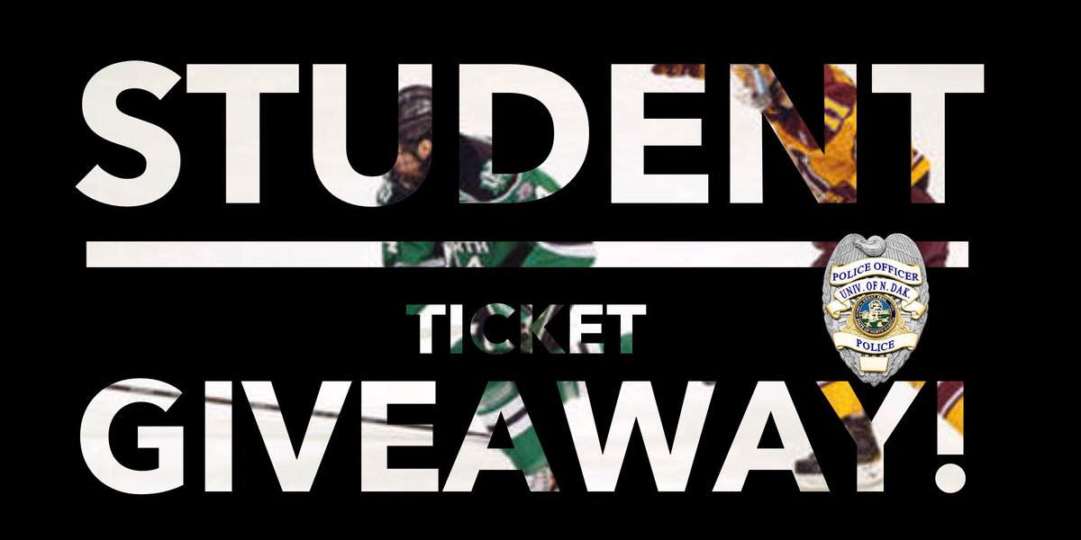 STUDENT TICKET GIVEAWAY! 1 FREE ticket to Friday’s game against the Gophers! Retweet &amp; follow to be entered! #BestCopsAround #ReadyGo