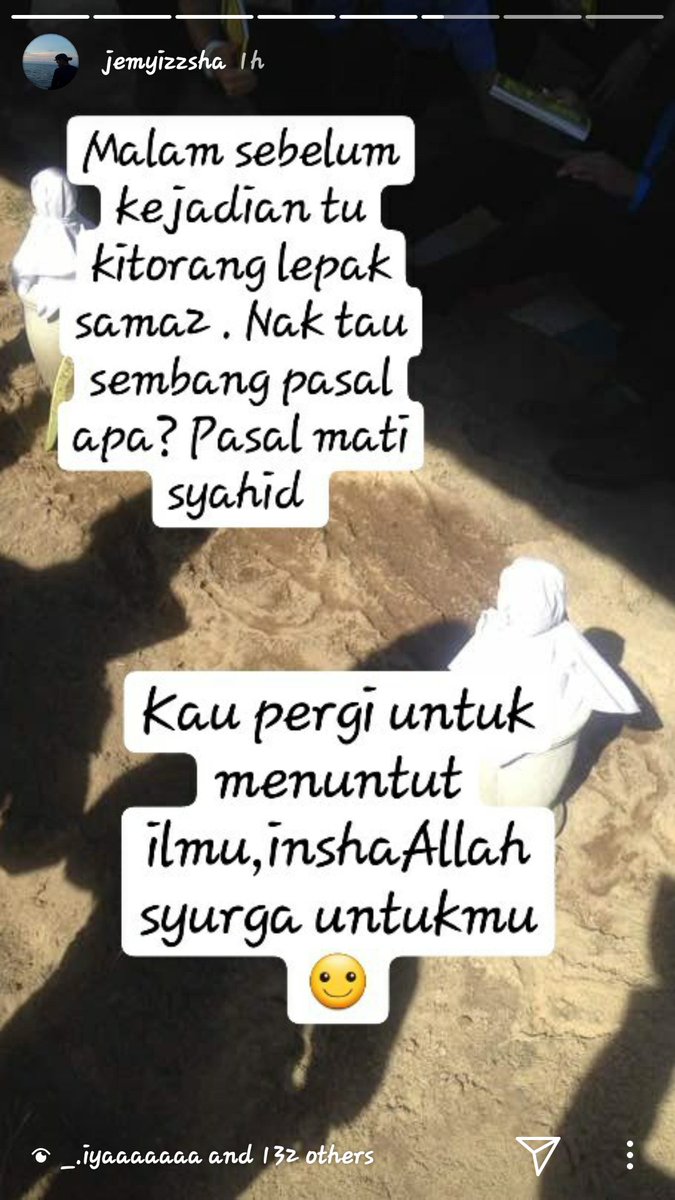 JemyIzzsha's tweet image. "Mi,esok mu gerok(kejut) aku pkul 4 deh?" 
Rasa bersalah sebab xdapat nak tunaikan janji terakhir dengan arwah 😭
Semoga kau tenang disana 😊