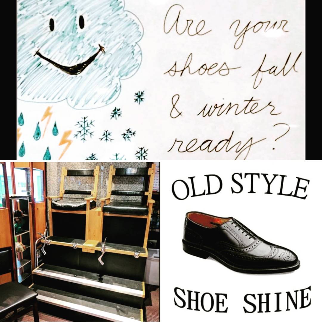 Oldstyleshine's tweet photo. The rain is coming, are your shoes/boots ready for the season? #GotTime 
 #RainProofing 
@VisitSeattle @SheratonSeattle @motifseattle https://t.co/edWG9KOlWK