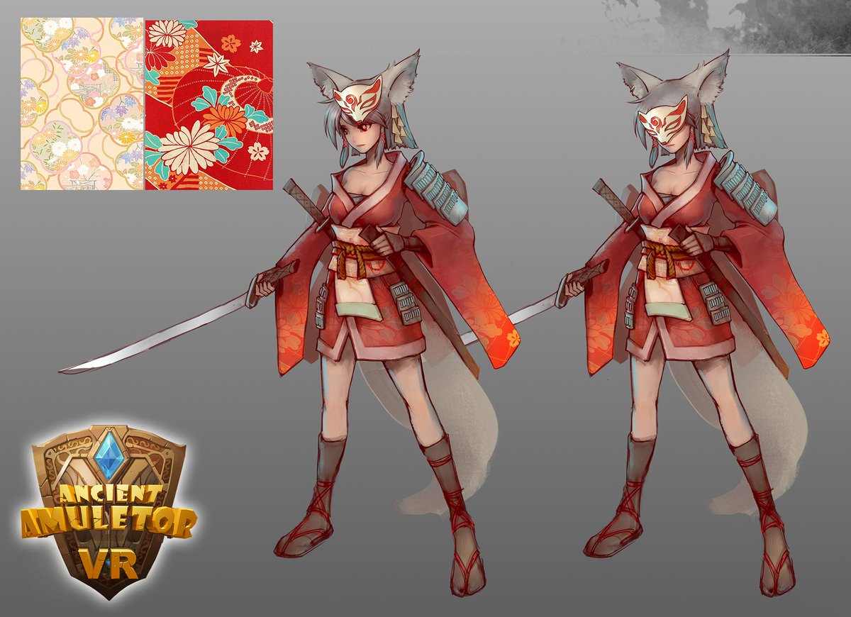 TimeofVR's tweet image. Today is the last chance to grab Ancient Amuletor on the Aniversary sale! The picture below is Chiyo; A samurai girl from DLC 2. stay tuned!