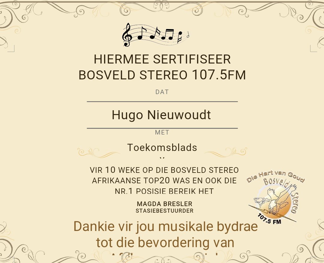 HugoNsing's tweet photo. My dag is gemaak! Dankie @BosveldStereo  omroepers en veral die luisteraars! https://t.co/joPoEoiEPh