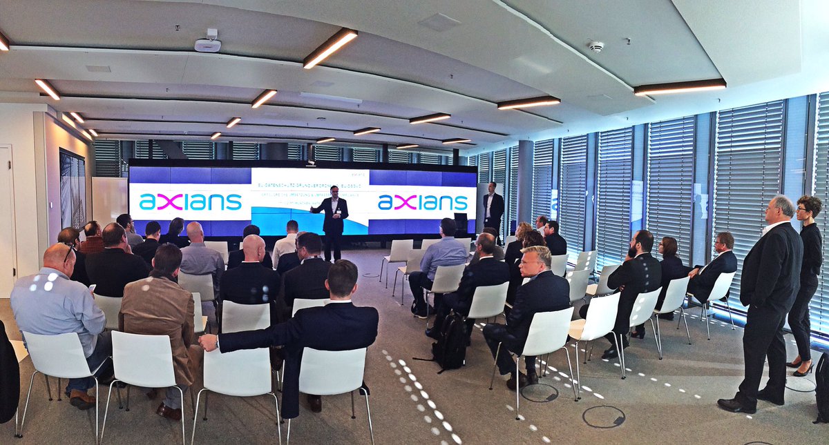 AxiansAnalytics's tweet photo. @AxiansDE @IBMDeutschland Full House @AxiansDE #DSGVO Event (17.10.2017) im #IoT #Watson Center @IBMDeutschland #Security #Law #SafetyFirst https://t.co/0gC4mnp6nH