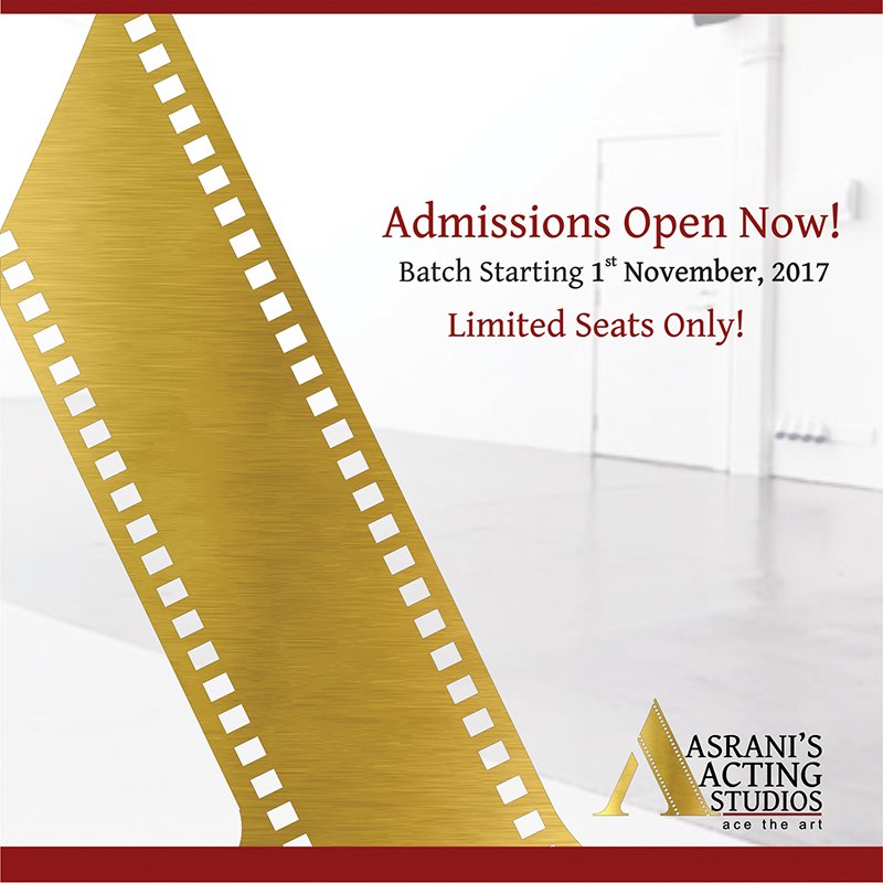 Asranisacting's tweet photo. Apply online https://t.co/m49HnY2E6G 
#Asrani #Mumbai #Bollywood #Television #AdmissionOpen #Actingstudents #acting #Dhanteras https://t.co/GUIwLDnPyr