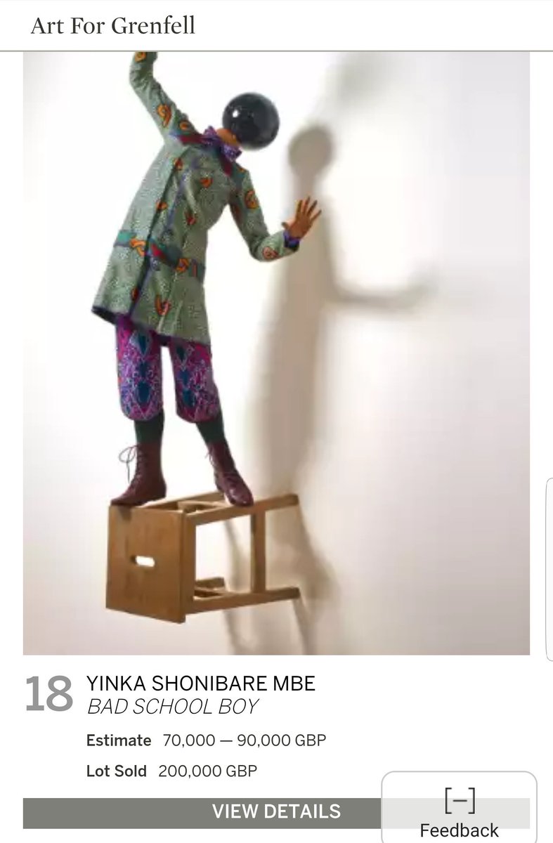 OperaCreep's tweet photo. Heartening to see the prices achieved at the #ArtForGrenfell auction last night. https://t.co/pMTh4w4dSy