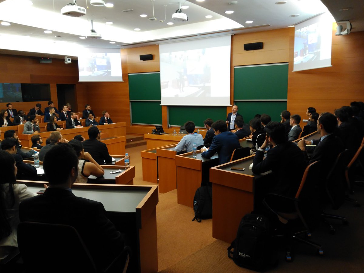 Ines_serra's tweet photo. It's happening! Max Thomiak introduces @AccentureStrat at @iesebs https://t.co/2nIr9tyyKs