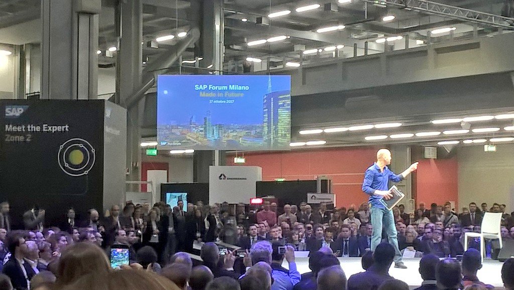 AlePanni's tweet photo. #sapforum Milano 2017 #madeinfuture @EngineeringSpa #EngineeringDHUB https://t.co/gg4OhMbScb