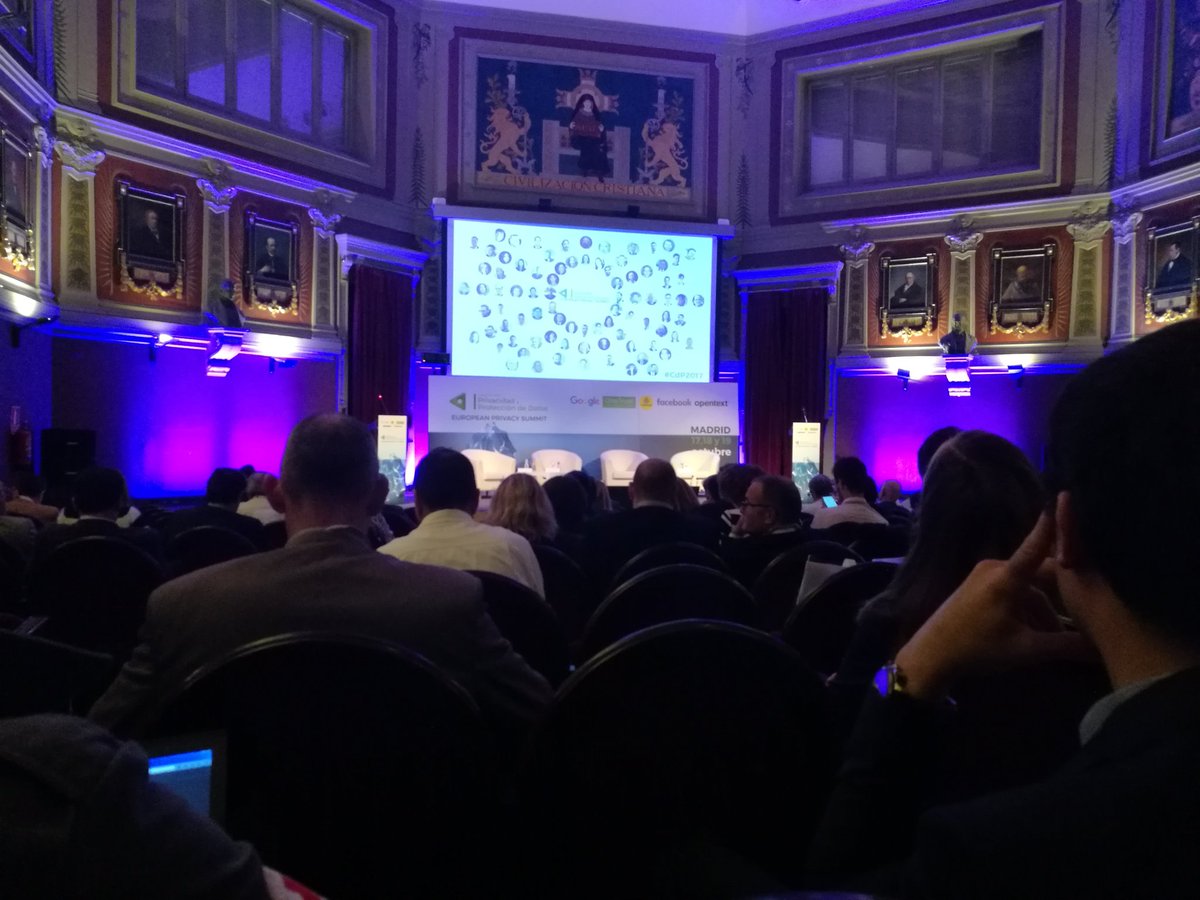 JoshuaBrizF's tweet photo. Comienza el Congreso sobre Privacidad y Protección de Datos. #Madrid #CPD2017 https://t.co/AGk3jx77Ko