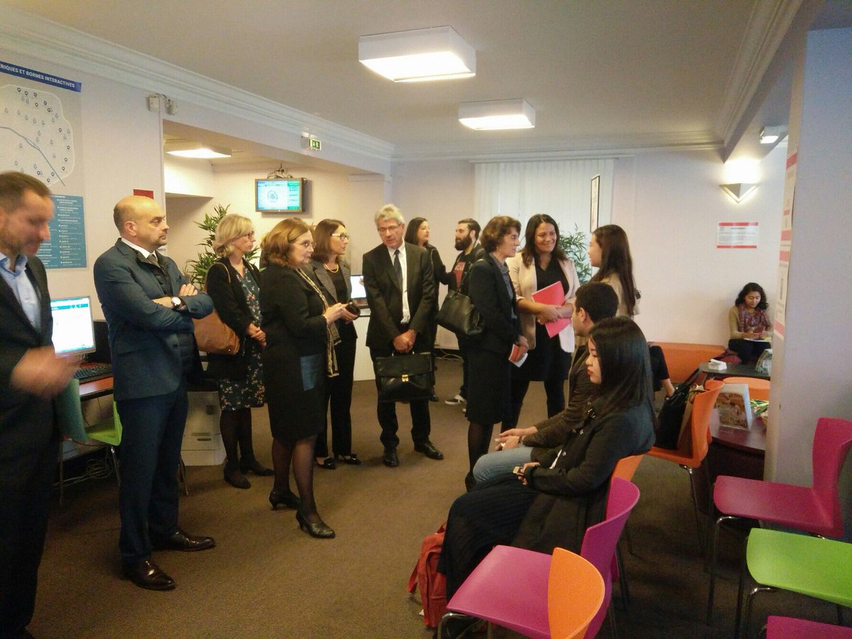 Visite de la plateforme #welcomedeskParis <a href="/paris/">Paris</a>, <a href="/iledefrance/">Région Île-de-France</a>, <a href="/ciup_fr/">Cité internationale universitaire de Paris</a> et <a href="/CrousParis/">Crous de Paris</a> engagés pour l'accueil des étudiants internationaux