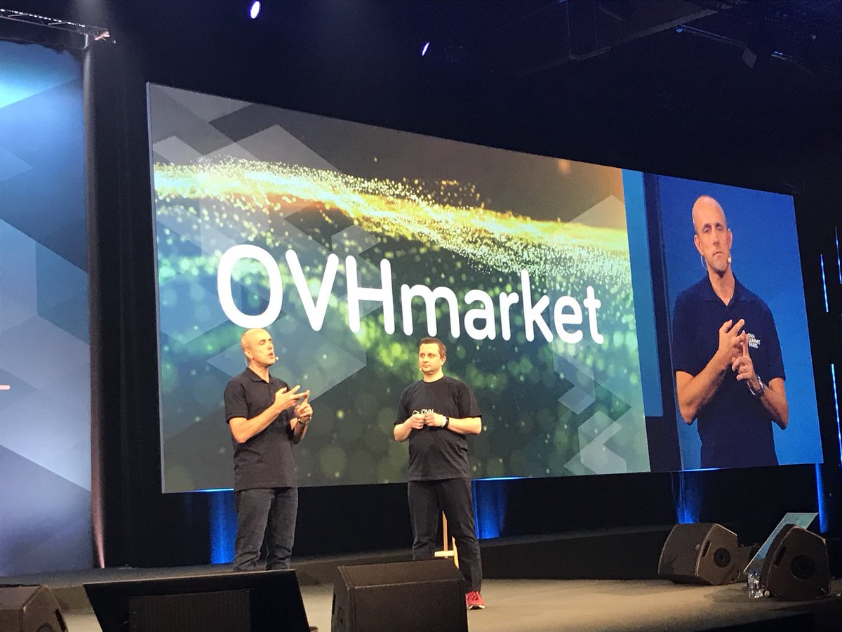 p45c41's tweet photo. Big announcement today by @olesovhcom, @ovh rolling out its 3 new brands: #OVHcloud, #OVHspirit and #OVHmarket! #OVHSummit https://t.co/7szXUu6Nyc