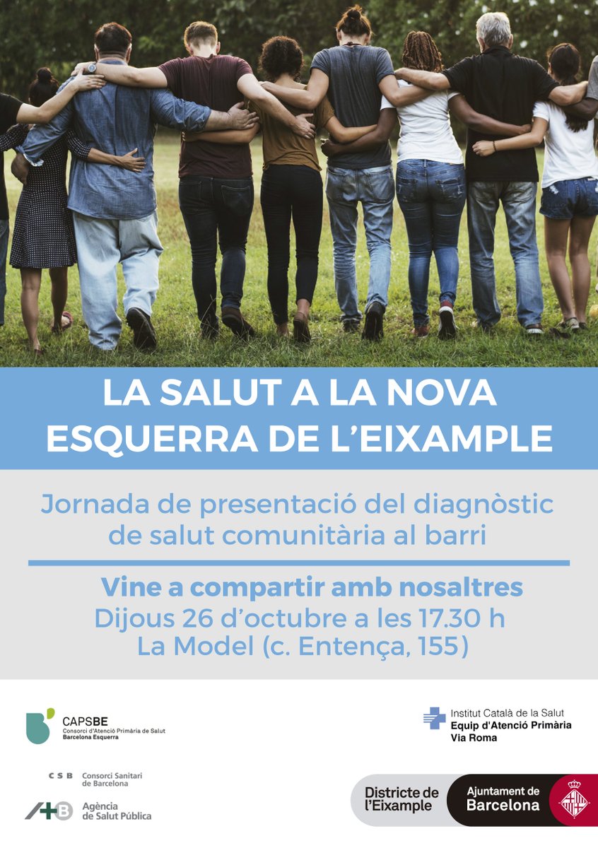 camiamic's tweet photo. Construint espais de treball comuns per millorar la qualitat de vida al barri.
26 oct. 17.30h vine a la #laModel. https://t.co/bR4BFKk2Mh
