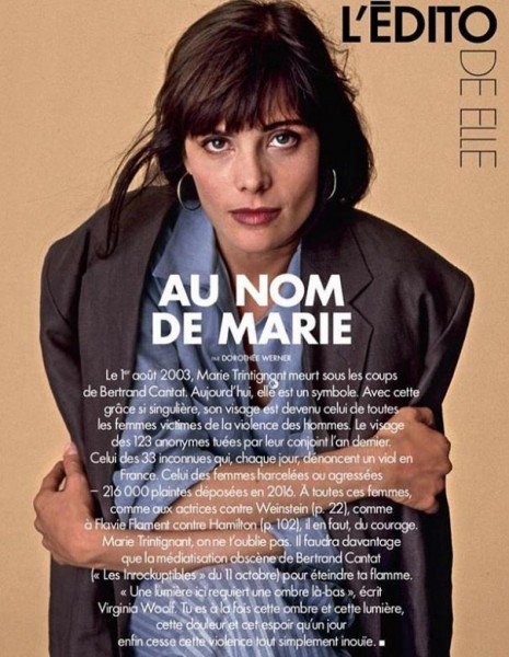 ELLEfrance's tweet photo. "Au nom de Marie" : notre édito pour toutes les femmes victimes de la violence des hommes https://t.co/UDvvpPfeS6 https://t.co/Cld1ntNAb5