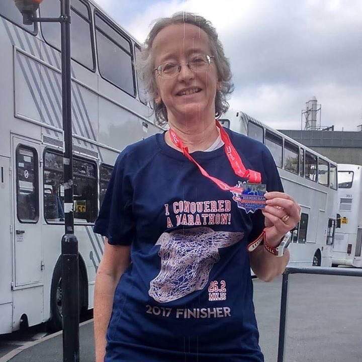 BreastFriendsSC's tweet photo. Congratulations and well done to our committee member Anne who completed the B'ham Marathon for Breast Friends. 4:17:18. Proud of you! 🏃🏻‍♀️ https://t.co/WMJY01mEbO