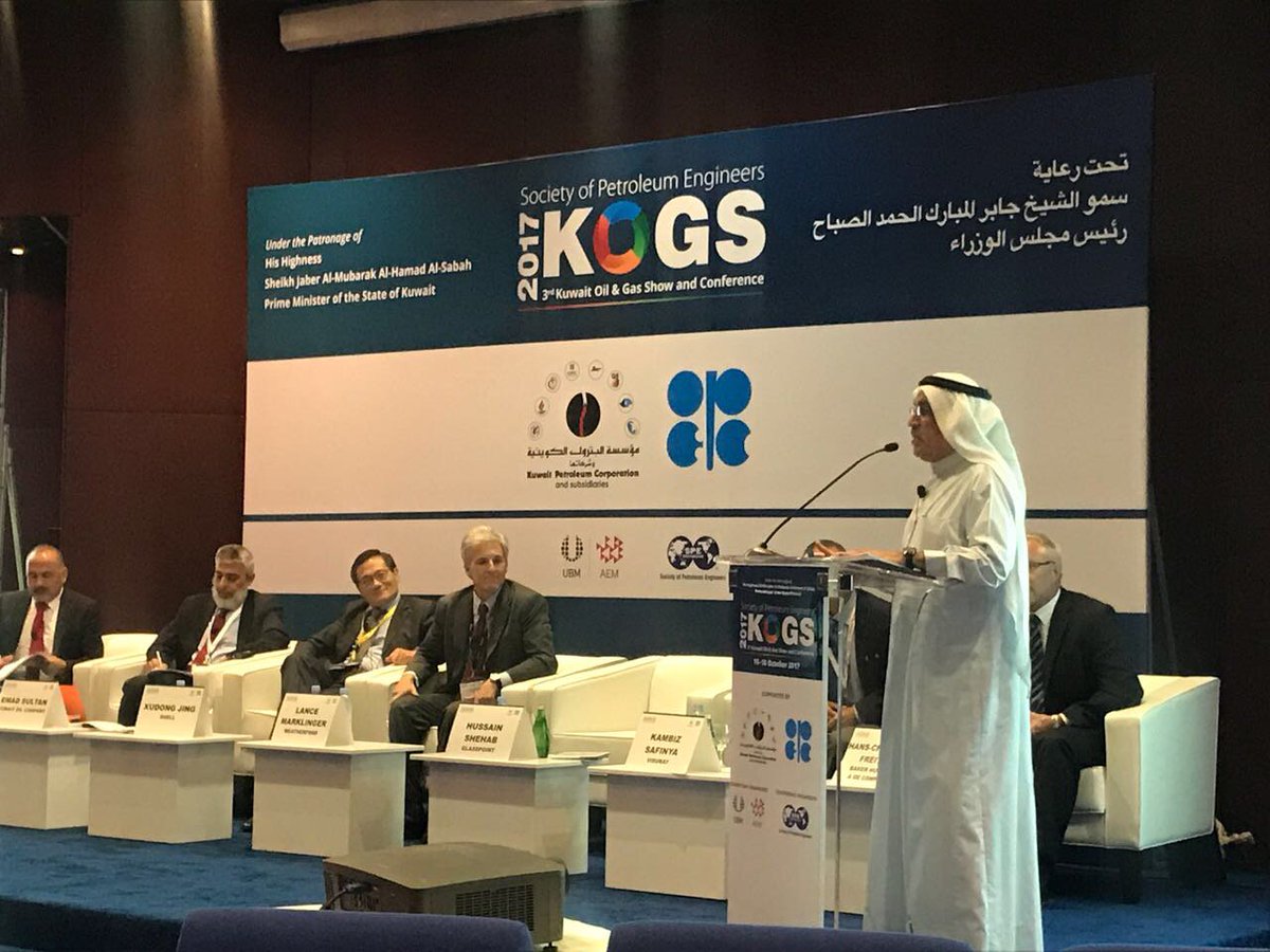 GlassPointSolar's tweet image. Our Kuwait Country Chairman, Hussain Shehab, taking part in the expert panel discussion on ‘Upstream Innovation &amp;amp; Challenges’ #KOGS2017
