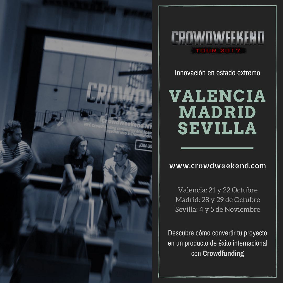 Financia tu proyecto con crowdfunding. Últimas plazas! #Crowdweekend Valencia con @VITEmprende @ouishare_es <a href="/ululeES/">Ulule ES</a> crowdweekend.com