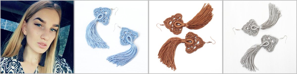 boorashka's tweet photo. Win crochet tassel earrings by 100 crochet necklaces https://t.co/EgJ03xsuca #contest #fashion #jewelry #polyvore #boho https://t.co/1f9aoprEec
