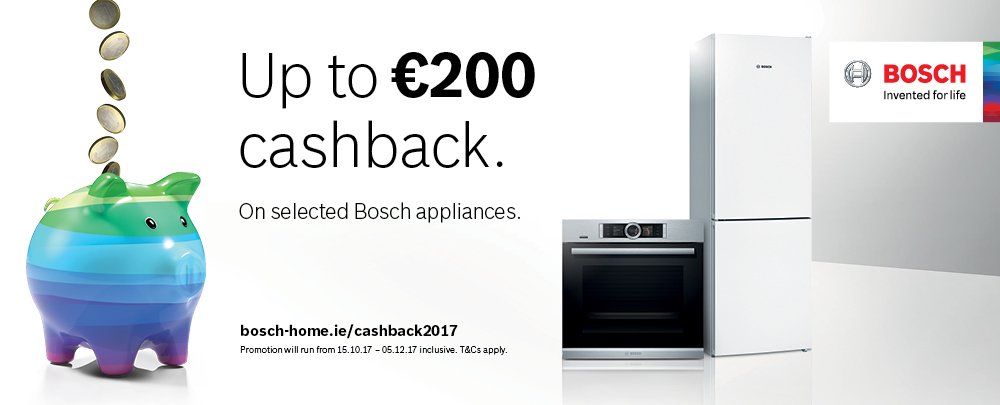 Up to €200* cashback on selected #Bosch Home Appliances. 

powercity.ie/index.php?par=…

*T&amp;Cs apply. Selected models only. Offer by Redemption
