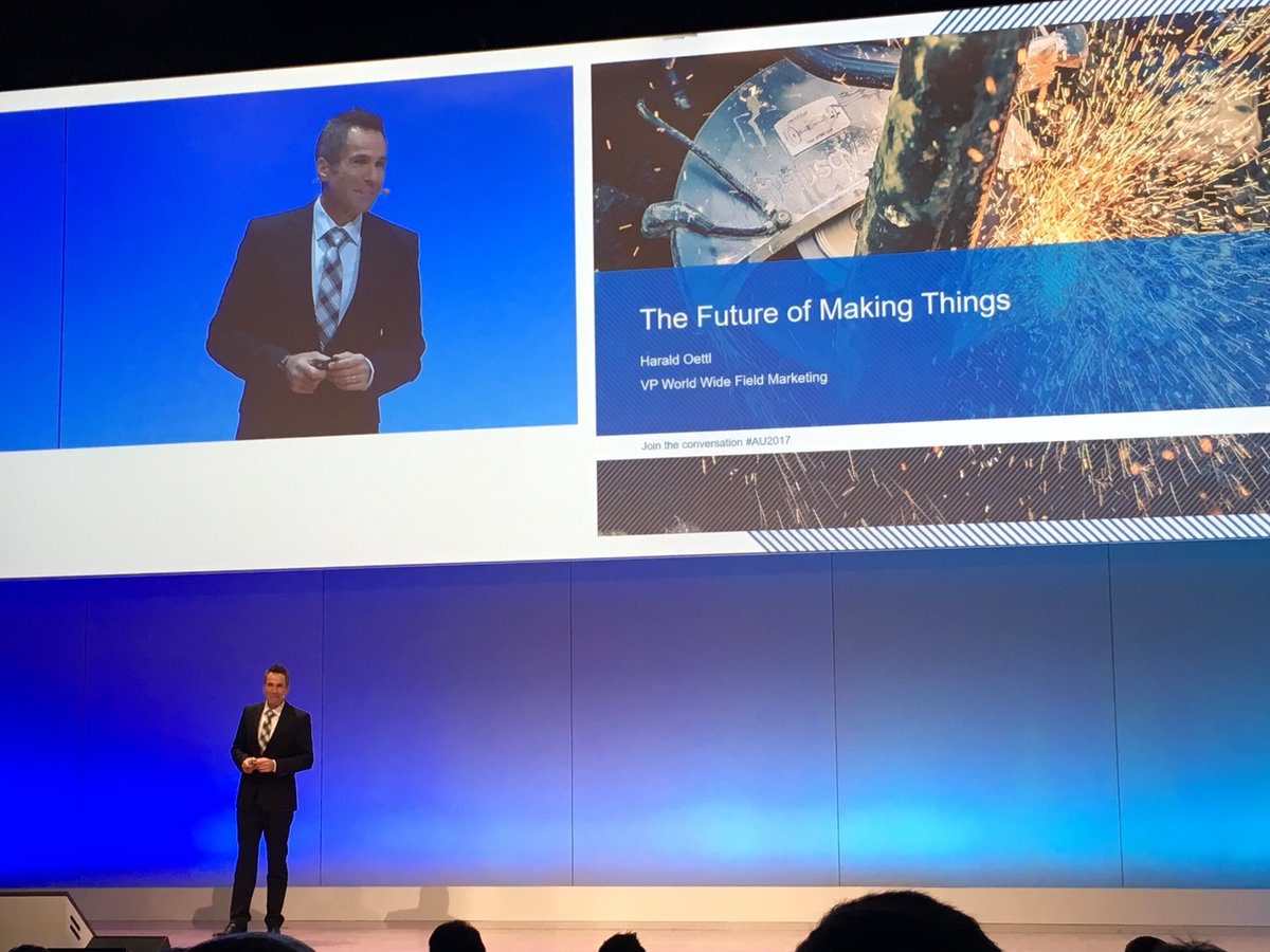 HTonkovic's tweet photo. “Future Of Making Things” ist mit #GenerativesDesign gut integriert. #AUGermany2017 https://t.co/PN6d9toCnX