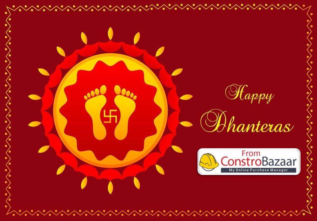 ConstroBazaar's tweet photo. Wish you and your family #HappyDhanteras from #ConstroBazaar https://t.co/i4BDtYwF2E