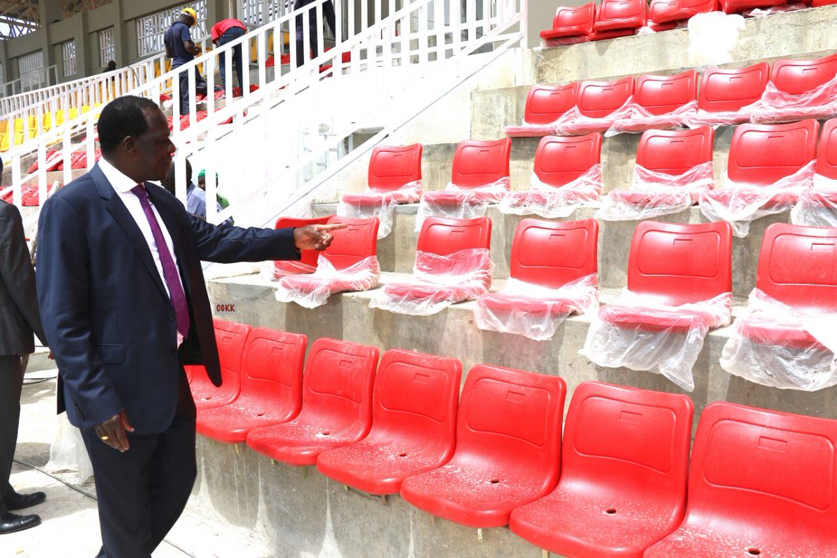 DrOparanya's tweet photo. Bukhungu stadium getting ready to host CECAFA next month. We promised to football family to deliver and yes we shall. @Nmwendwa @kenya_fkf https://t.co/tSIlmOkrHl