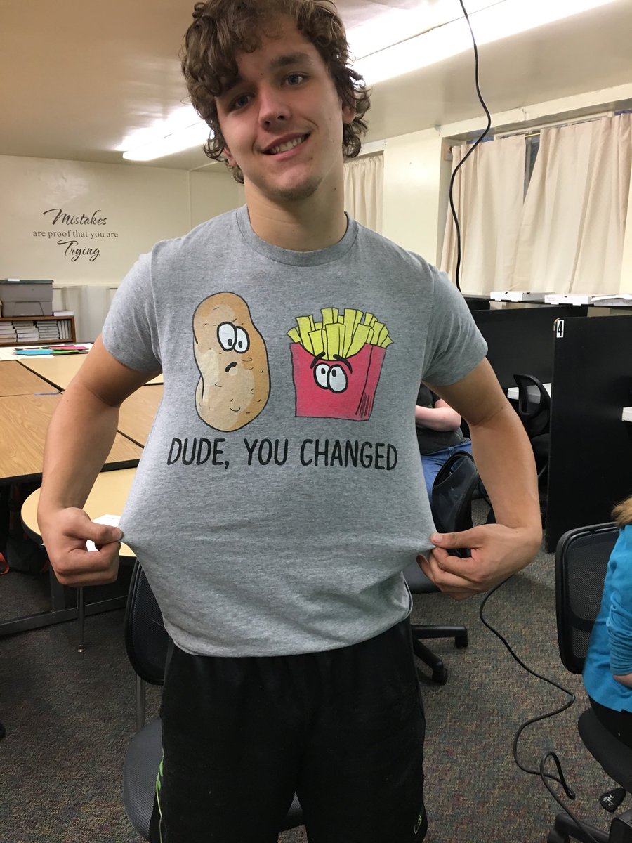 mweycker's tweet photo. Swartz Creek Academy student displays the quick wit and overall humor that makes each day at SCA an adventure!😂  @SCADragons @swartz_creek https://t.co/XXttMvQ3Ys