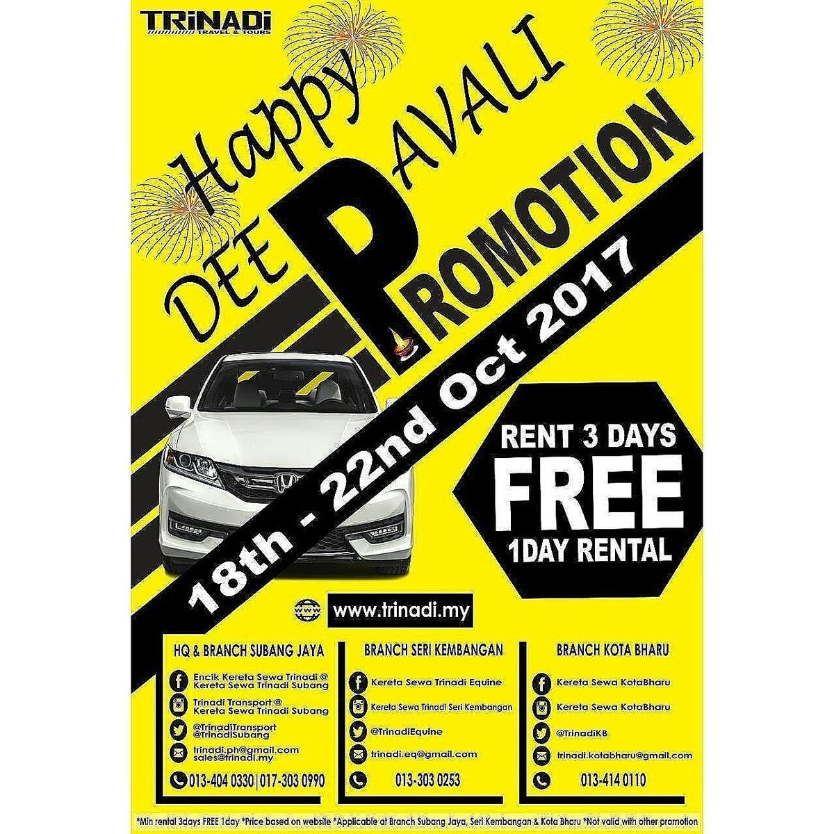 Kereta Sewa Subang Trinadisubang Twitter