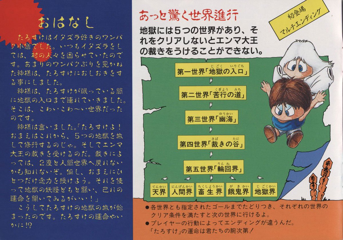 妖怪道中記（ナムコ/1987）」海外版タイトル「shadowland」続き