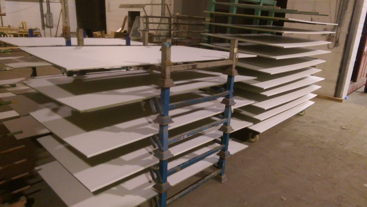 RJBCoatings's tweet photo. A couple thousand MDF sheets 8x4ft to be primed white. Should keep us going for a day or 2 😂 https://t.co/Oqpba93W4b