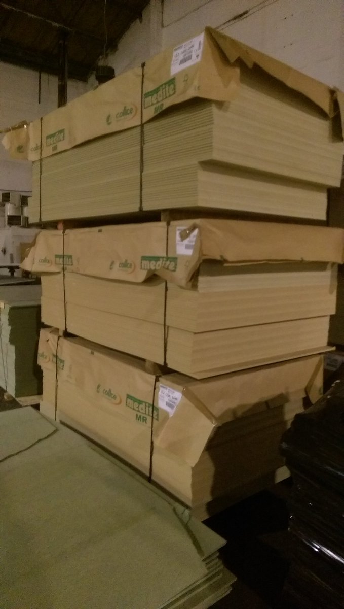 A couple thousand MDF sheets 8x4ft to be primed white. Should keep us going for a day or 2 😂